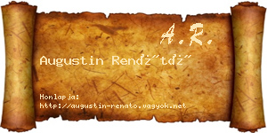 Augustin Renátó névjegykártya